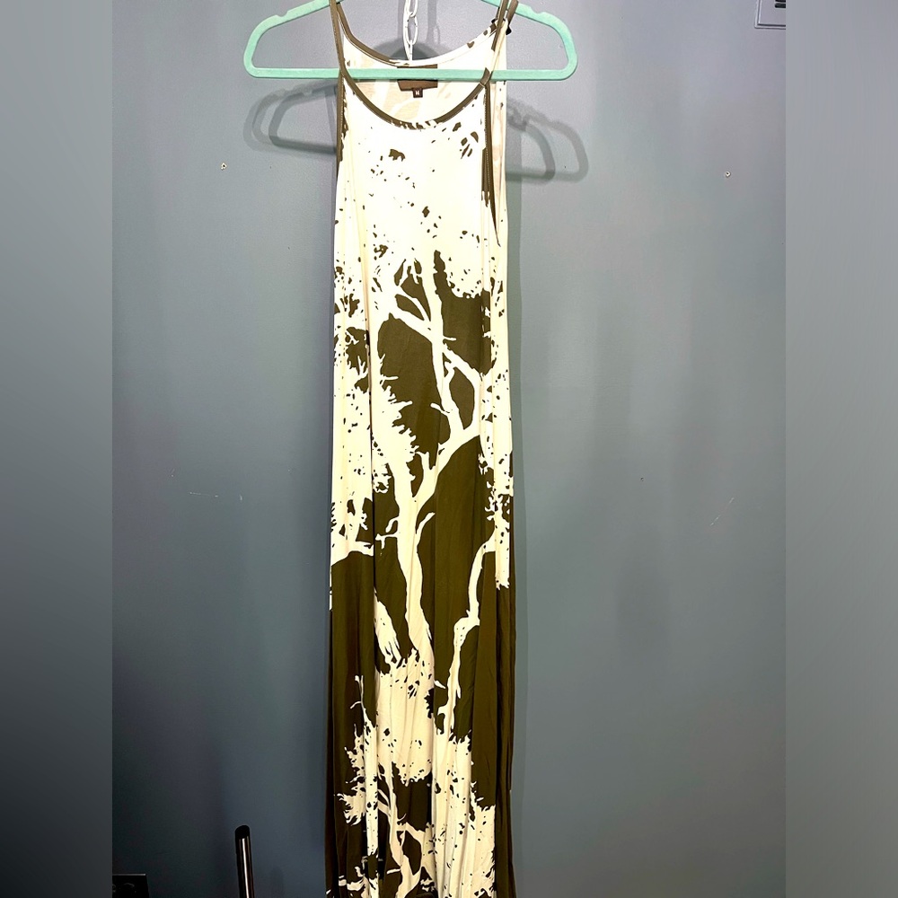 Bel Kazan Tree Print Button Strap Maxi - size M